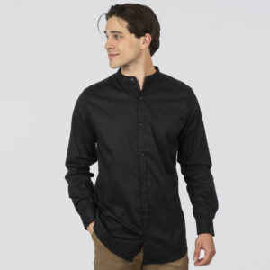RFS-5136 NOS SHIRTS WITH MAO COLLAR BLACK