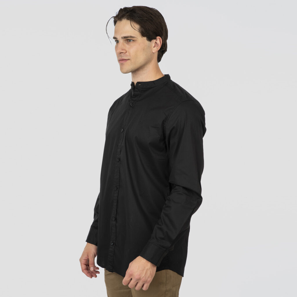 RFS-5136 NOS SHIRTS WITH MAO COLLAR BLACK