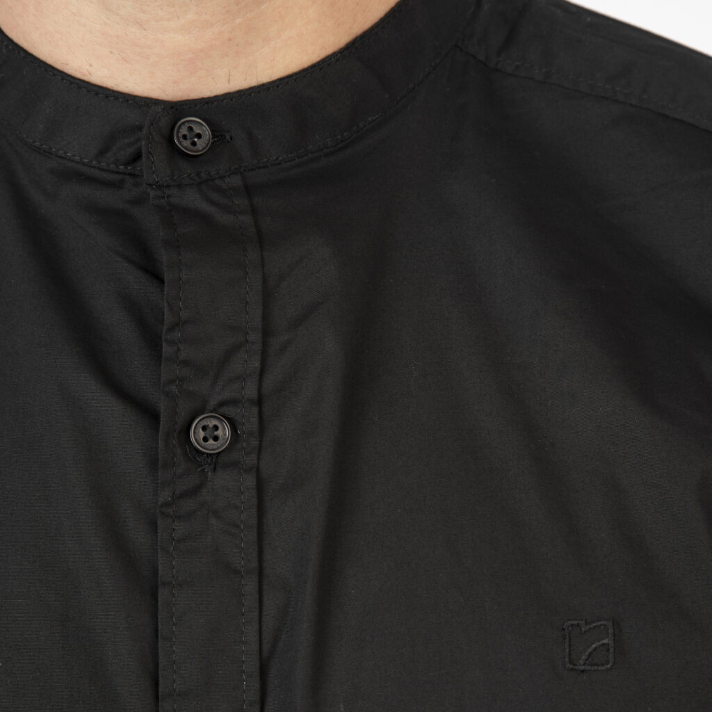 261RFS-5136 NOS Shirts with Mao Collar Black