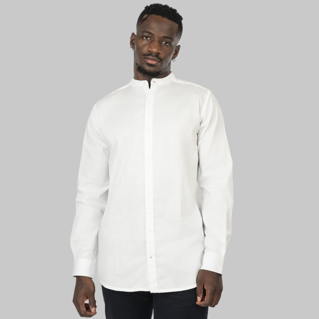 RFS-5136 NOS SHIRTS WITH MAO COLLAR WHITE