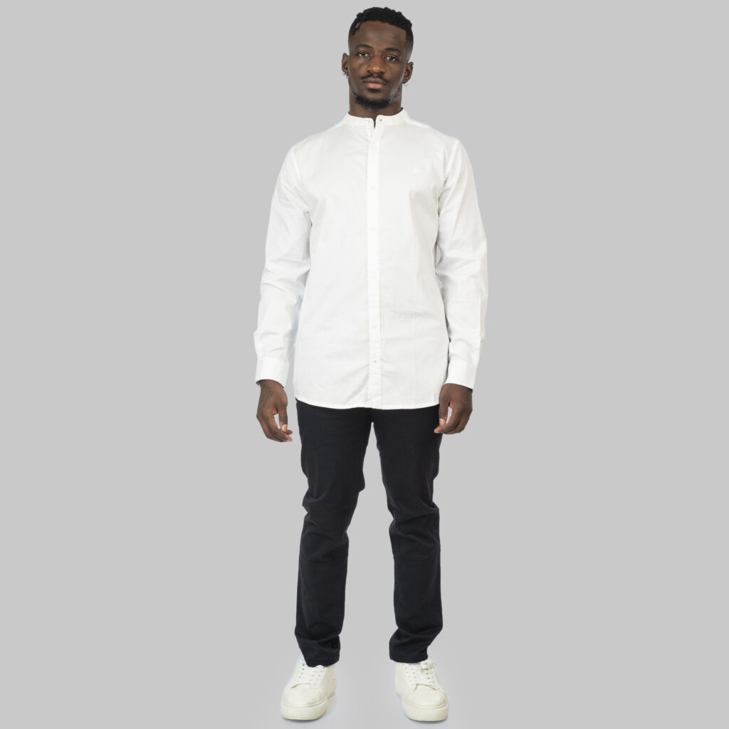 RFS-5136 NOS SHIRTS WITH MAO COLLAR WHITE