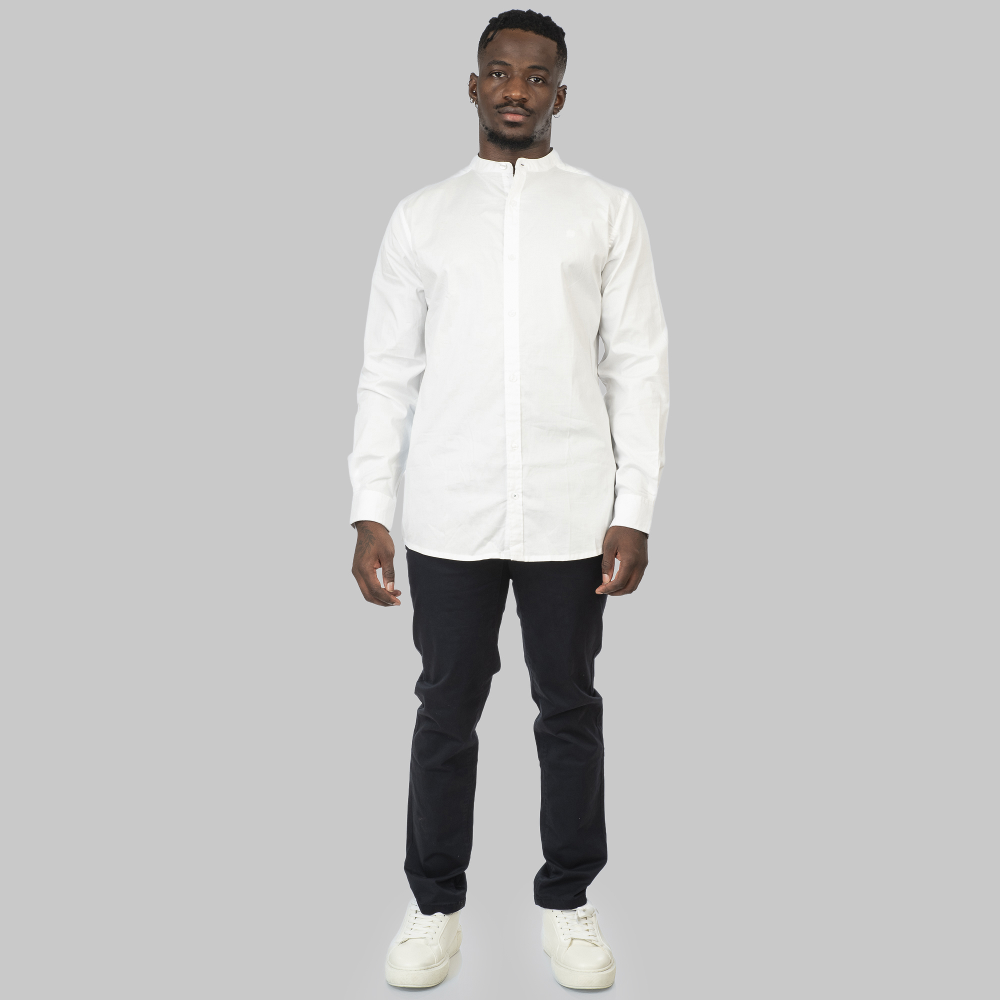 RFS-5136 NOS SHIRTS WITH MAO COLLAR WHITE - Image 2