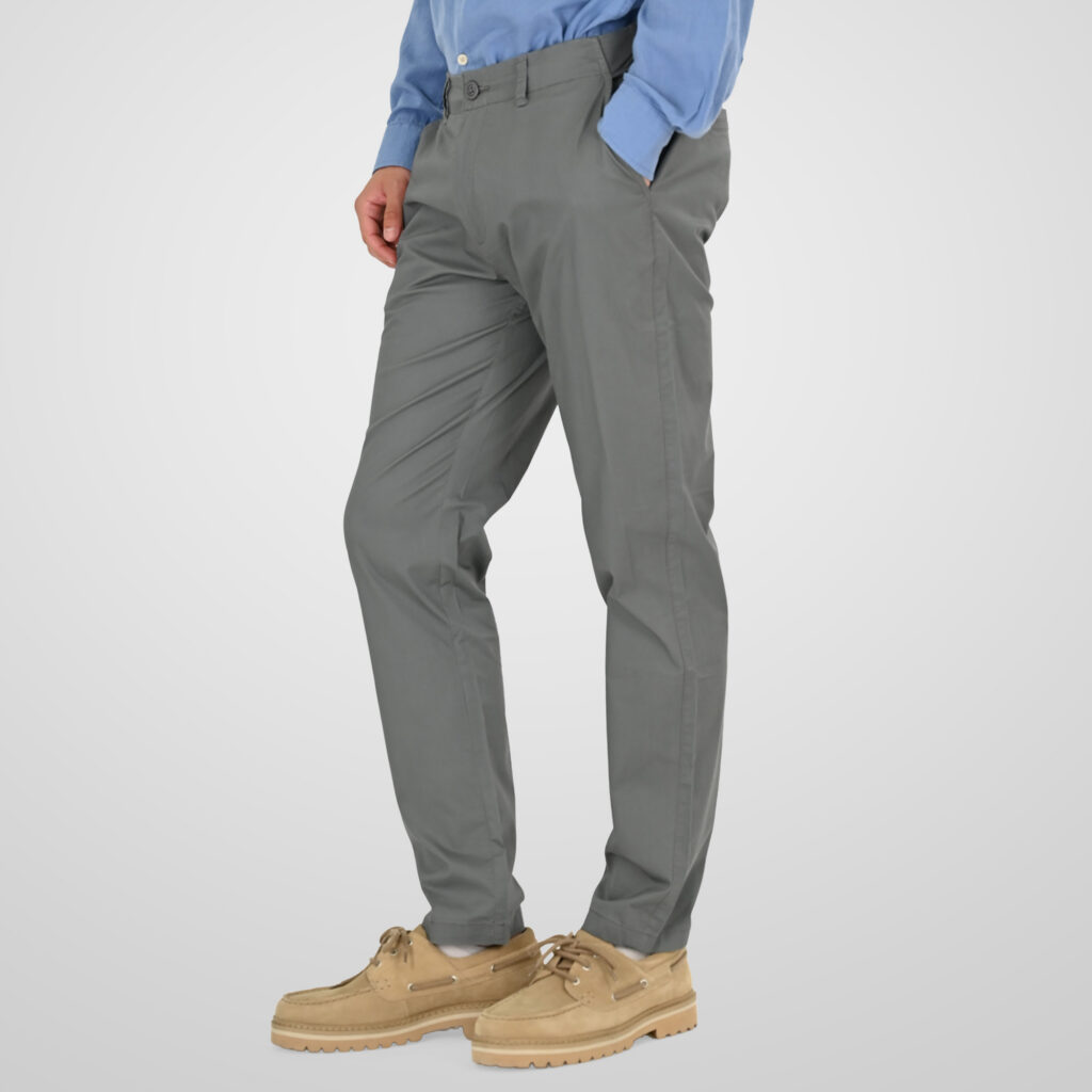 261RCP-4108 Chinos Pants with Half Elastic Waistband (Lightweight) Lt Sage