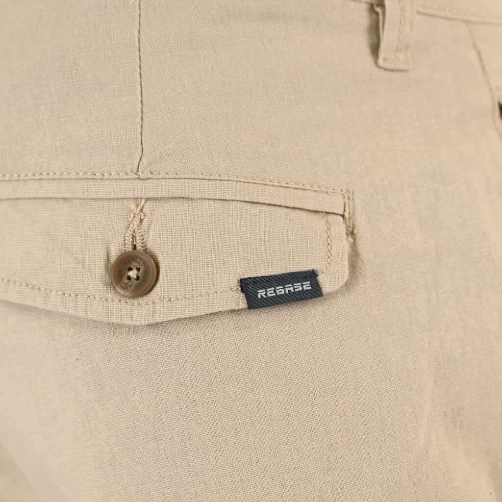 261RCP-4109 Chinos Linen Blend Pants Lt Beige