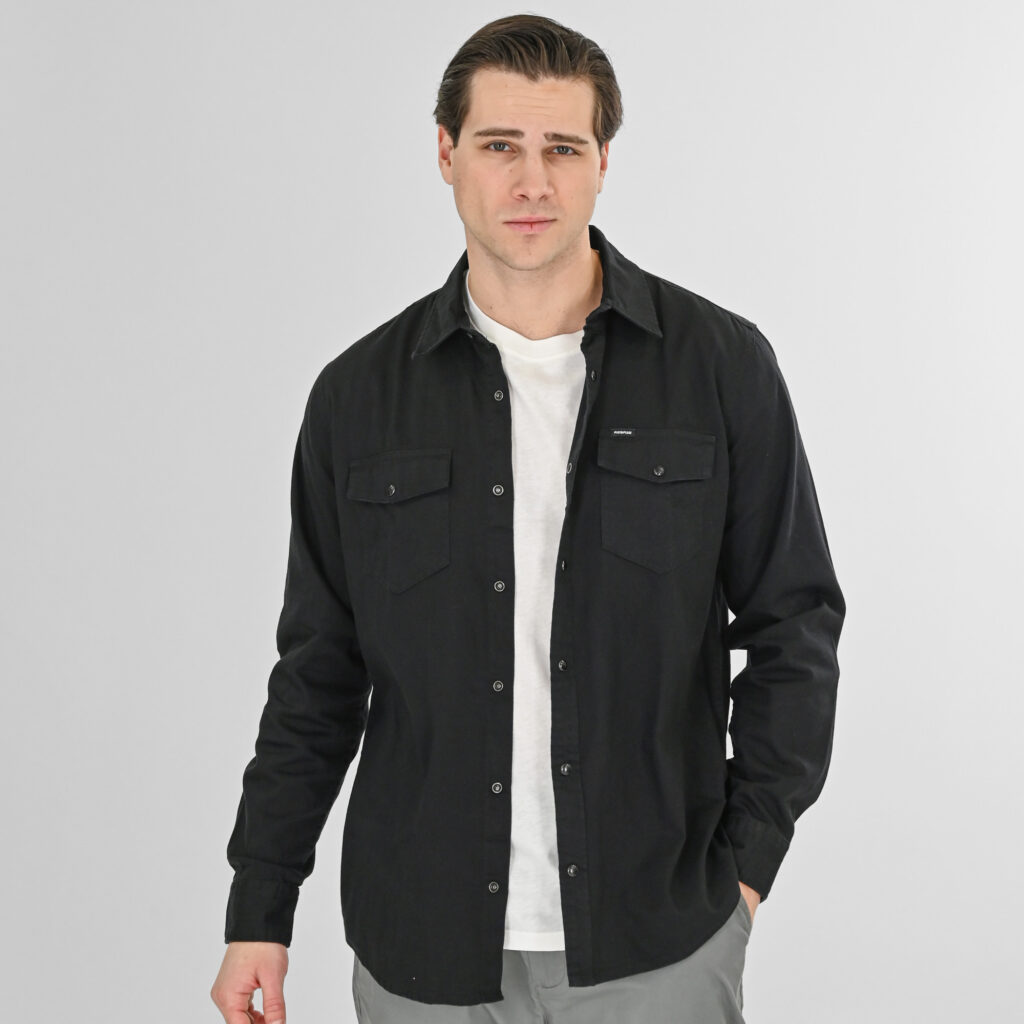 261RGS-5109 NOS Shirts with Standard Collar (Denim Lock) Off Black