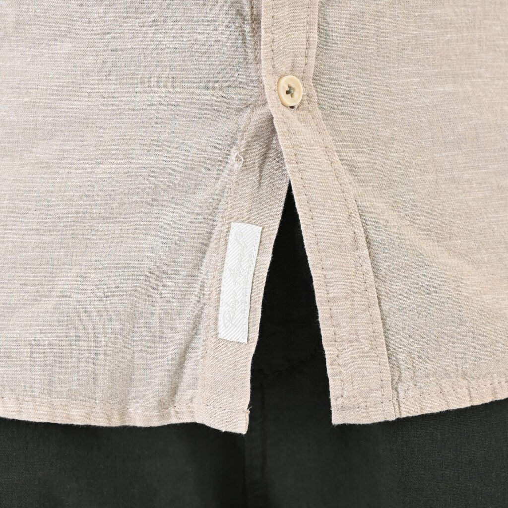 261RGS-5170/5170B Linen Shirts with Standard Collar and Long Sleeves Beige (B)