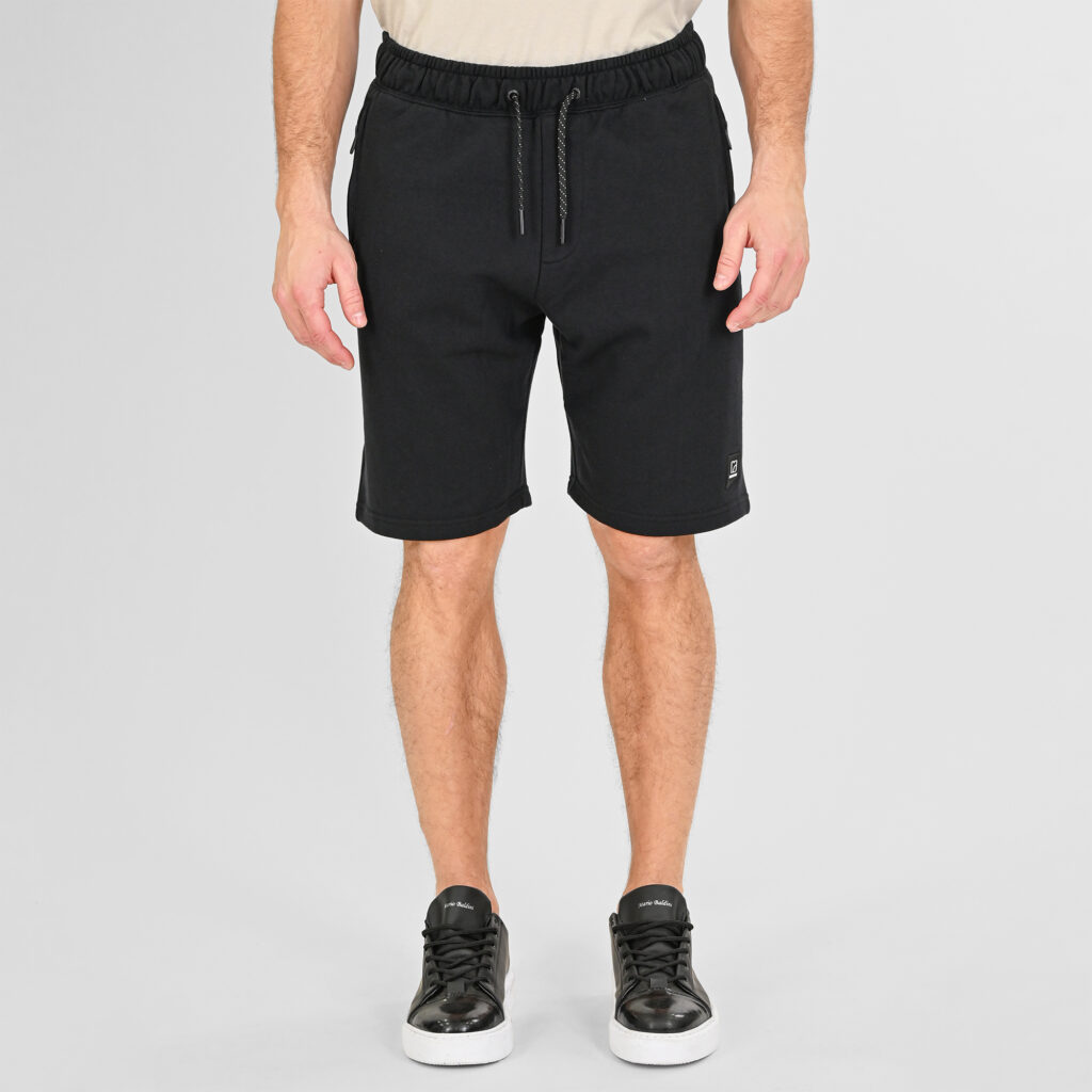 261RMS-6024 Shorts with Zippers at Pockets (Terry Fleece) Black