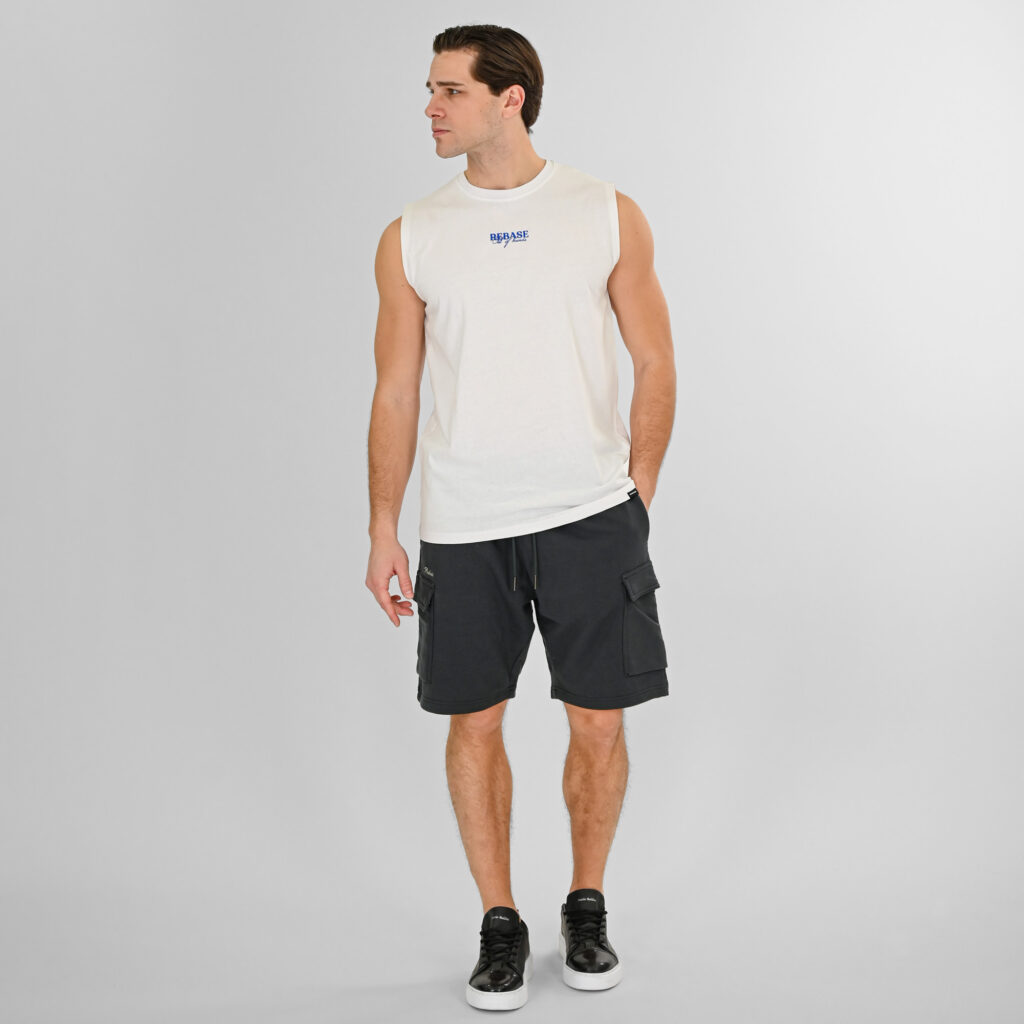 261RMS-6025 Shorts with Cargo Pockets (Terry Fleece) Shadow Grey