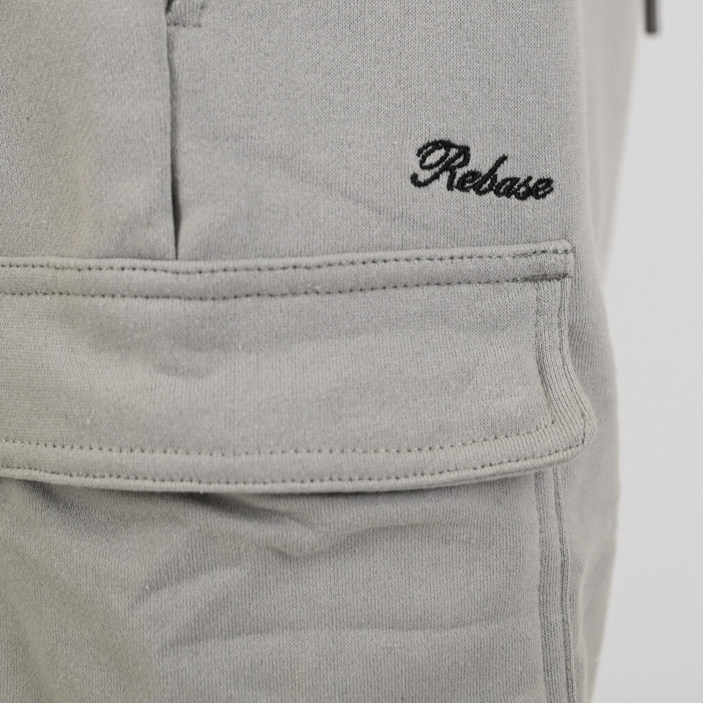 261RMS-6025 Shorts with Cargo Pockets (Terry Fleece) LT Grey