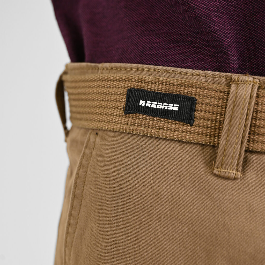 261RMSHO-7028 Cargo Shorts with Belt Cigar