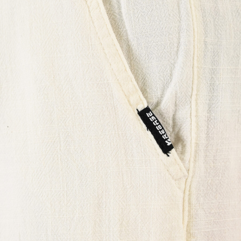 261RMSHO-7052 Linen Blend Shorts with Elastic Waistband Cotton White