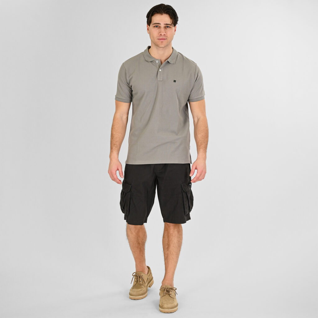 261RPS-3032 Polo Pique Lt Grey