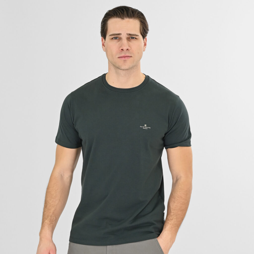261RTS-9064 T-Shirts with Thin High Density Print Forest Green