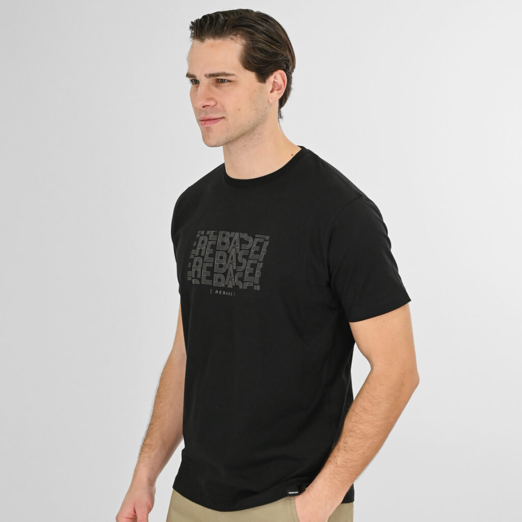 261RTS-9086 T-Shirts with High Density Print Black