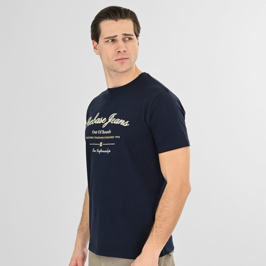 261RTS-9093 T-Shirts with Print Navy
