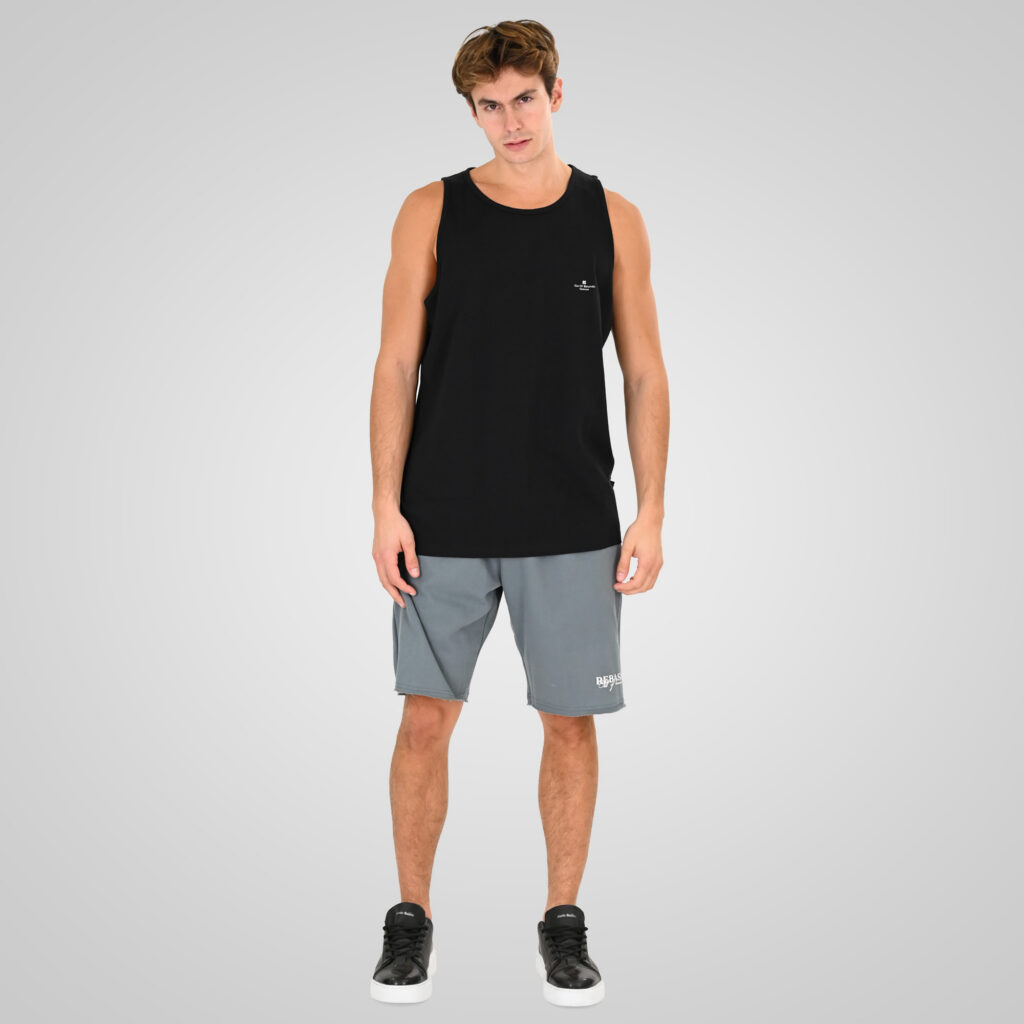 261RTSL-9106 T-Shirts Sleeveless with High Density Print Black