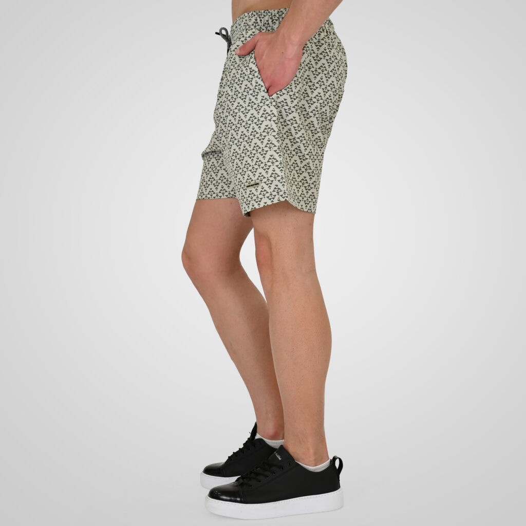 261RMTS-8022 Swim Shorts in Patterned Print (AOP) (4-Way Stretch) CC66 Ice