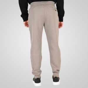 262RPAN-6050 JOGGER PANTS WITH ELASTIC WAISTBAND AND HEM (INTERLOCK) SMOKE BEIGE - Image 4