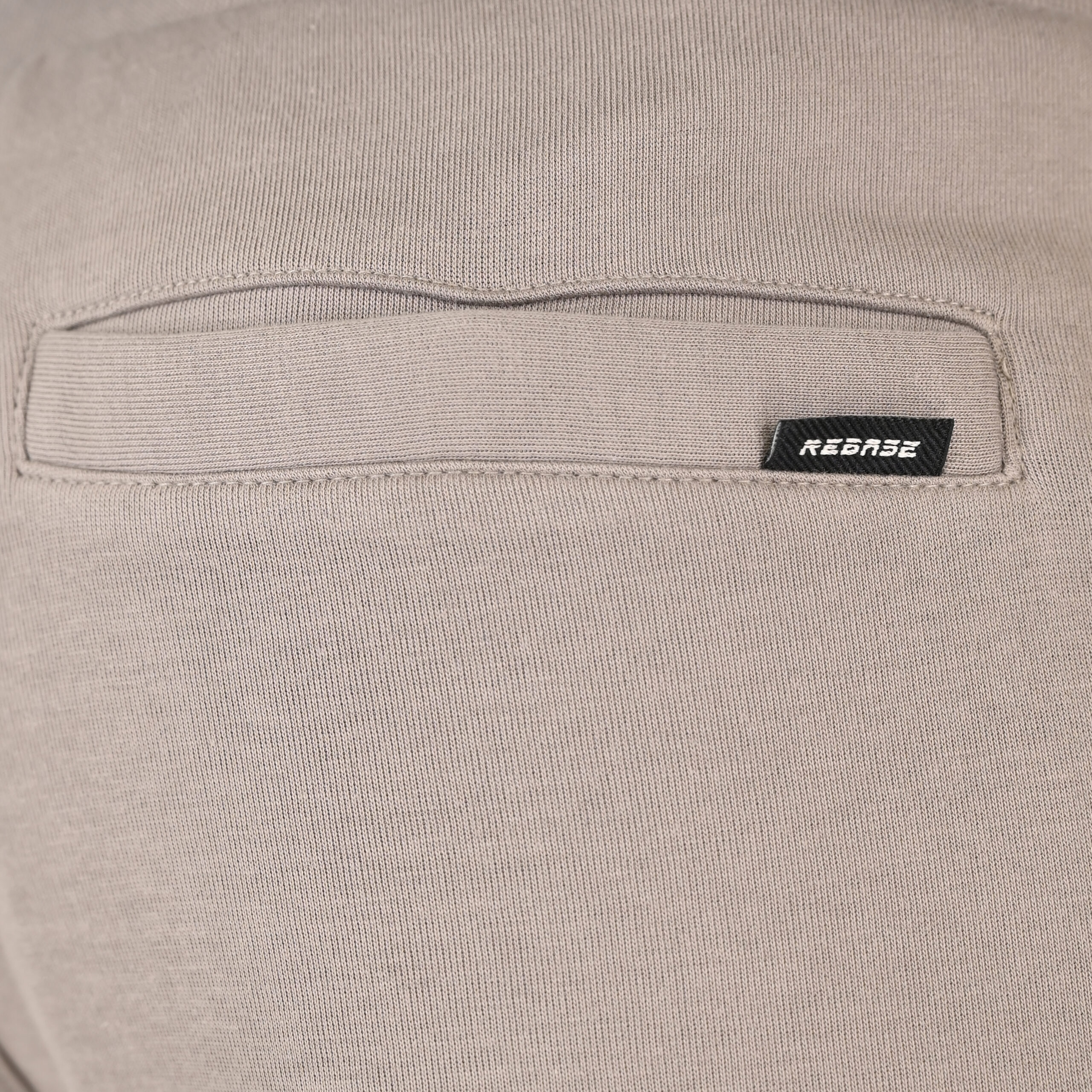 262RPAN-6050 JOGGER PANTS WITH ELASTIC WAISTBAND AND HEM (INTERLOCK) SMOKE BEIGE - Image 6