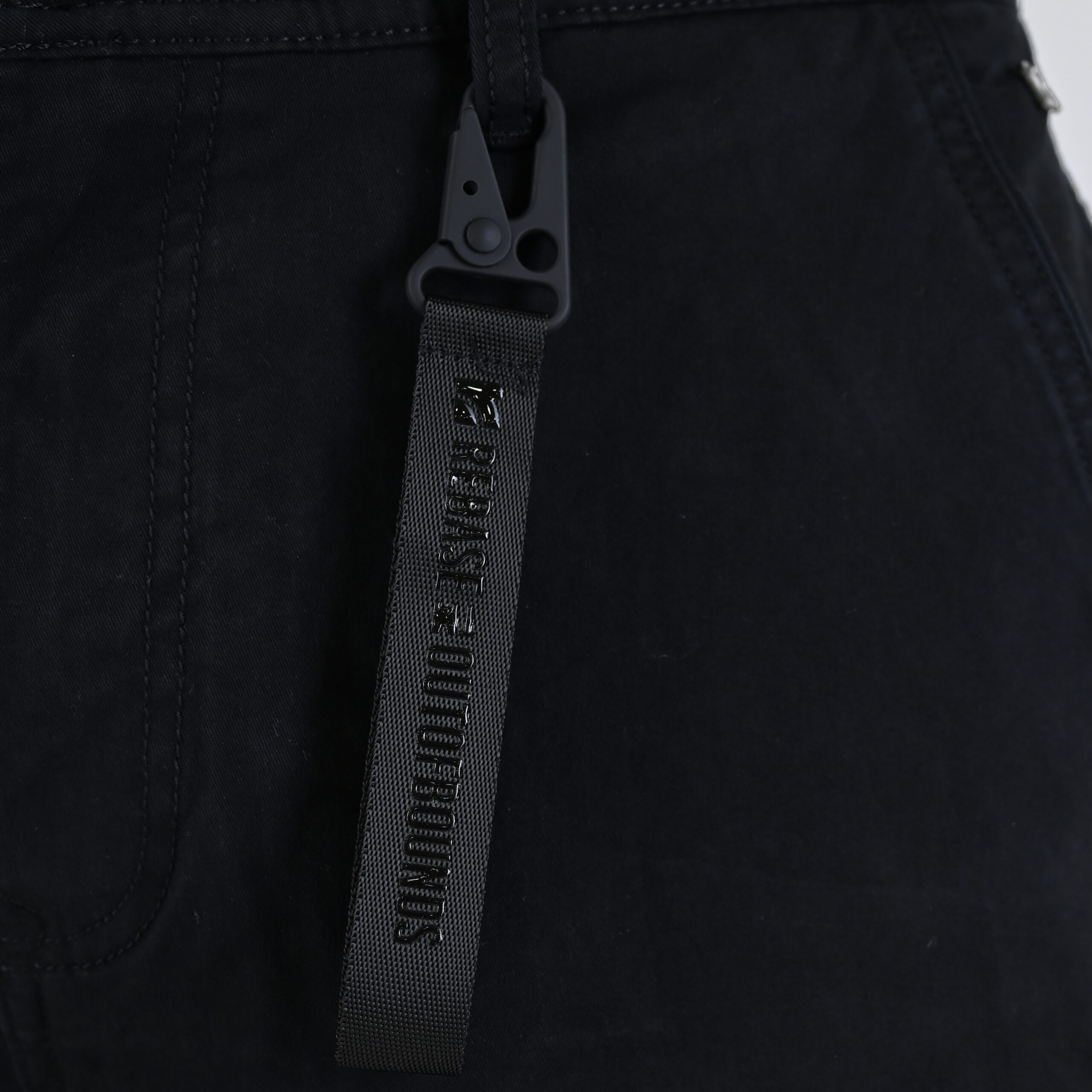 262RCCP-4110 CARGO PANTS WITH ELASTIC TAPE ON HEM BLACK - Image 5
