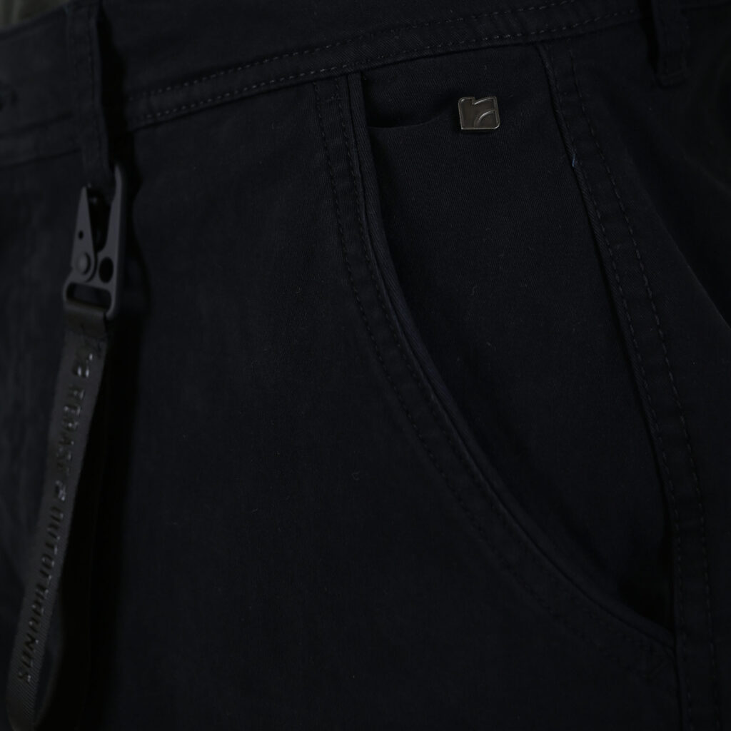 262RCCP-4110 CARGO PANTS WITH ELASTIC TAPE ON HEM BLACK