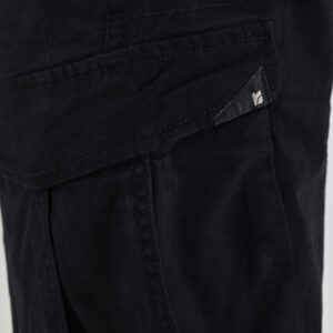 262RCCP-4110 CARGO PANTS WITH ELASTIC TAPE ON HEM BLACK - Image 7