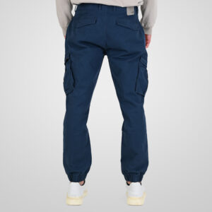 262RCCP-4110 CARGO PANTS WITH ELASTIC TAPE ON HEM BLUE GREY - Image 4