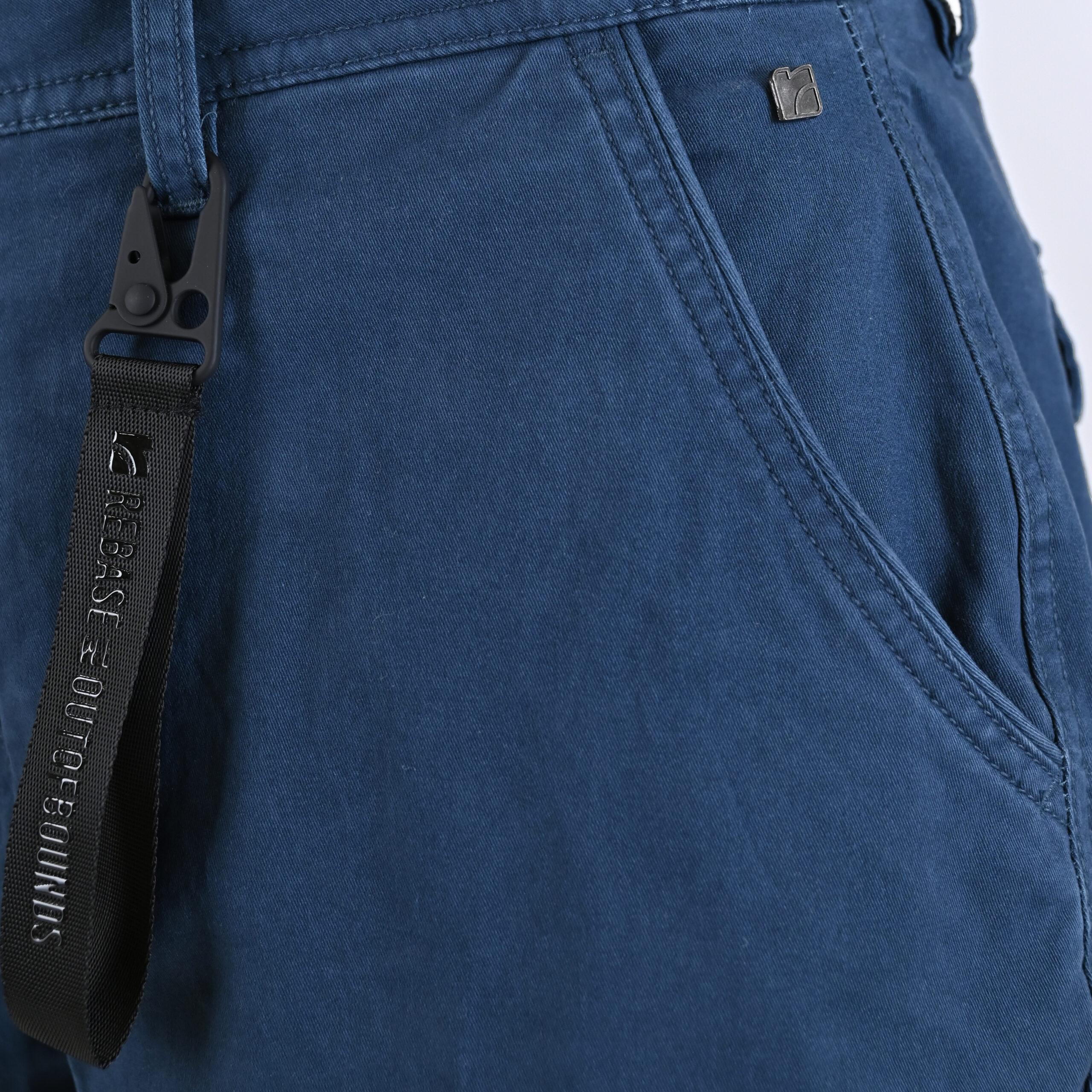 262RCCP-4110 CARGO PANTS WITH ELASTIC TAPE ON HEM BLUE GREY - Image 5
