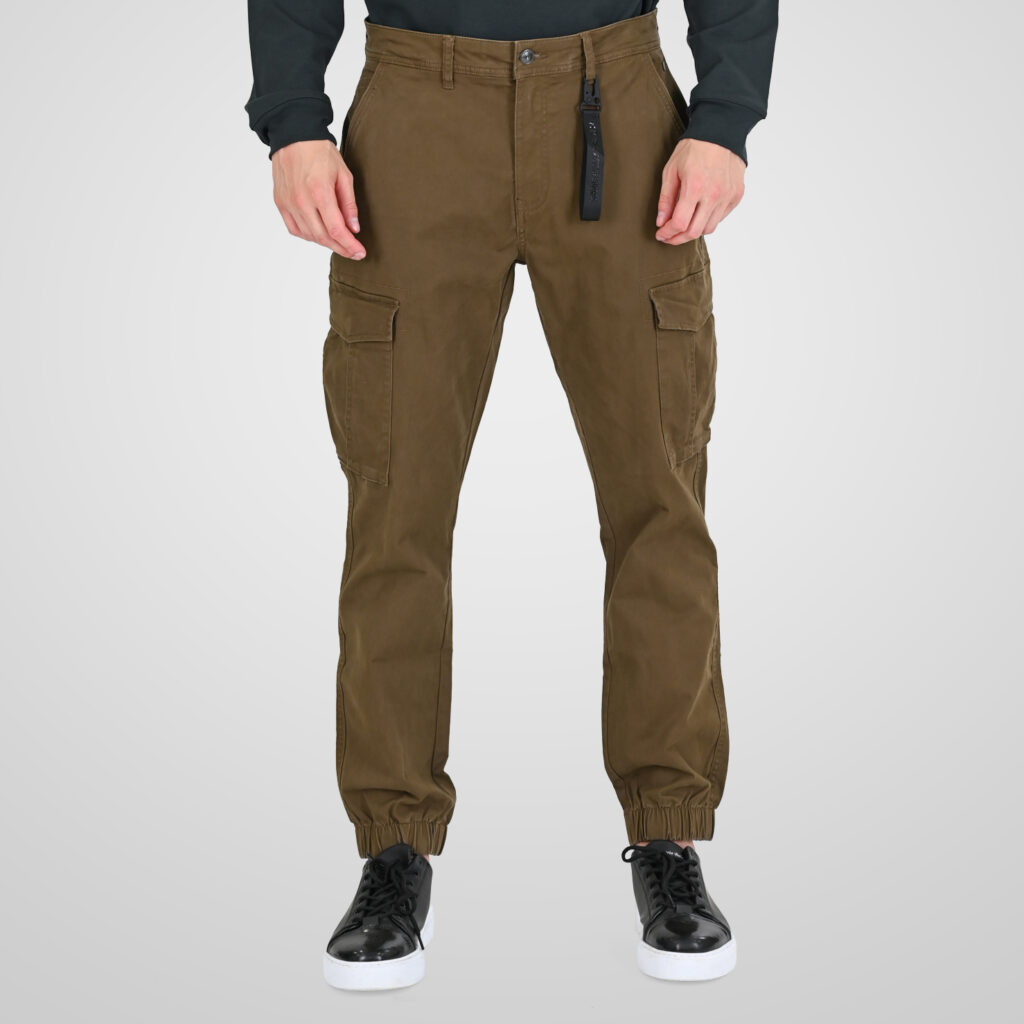 262RCCP-4110 CARGO PANTS WITH ELASTIC TAPE ON HEM CIGAR