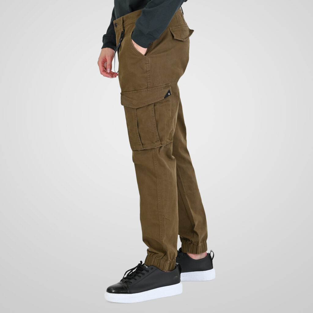 262RCCP-4110 CARGO PANTS WITH ELASTIC TAPE ON HEM CIGAR