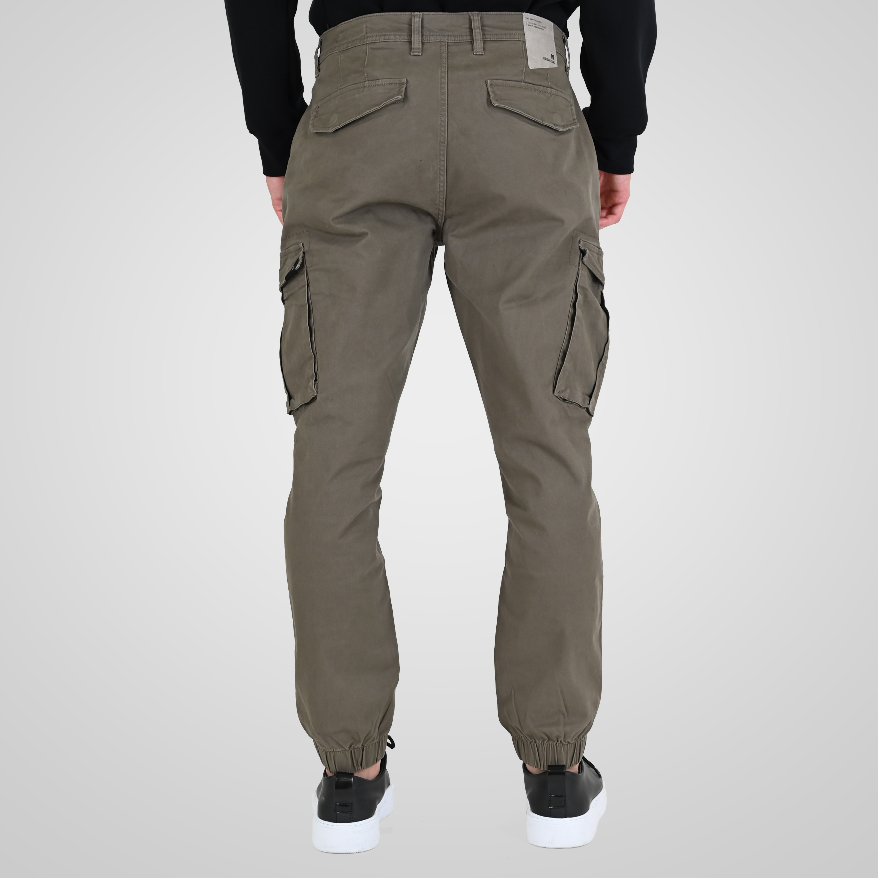 262RCCP-4110 CARGO PANTS WITH ELASTIC TAPE ON HEM FOG - Image 4
