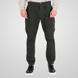 262RCCP-4110 CARGO PANTS WITH ELASTIC TAPE ON HEM DK KHAKI