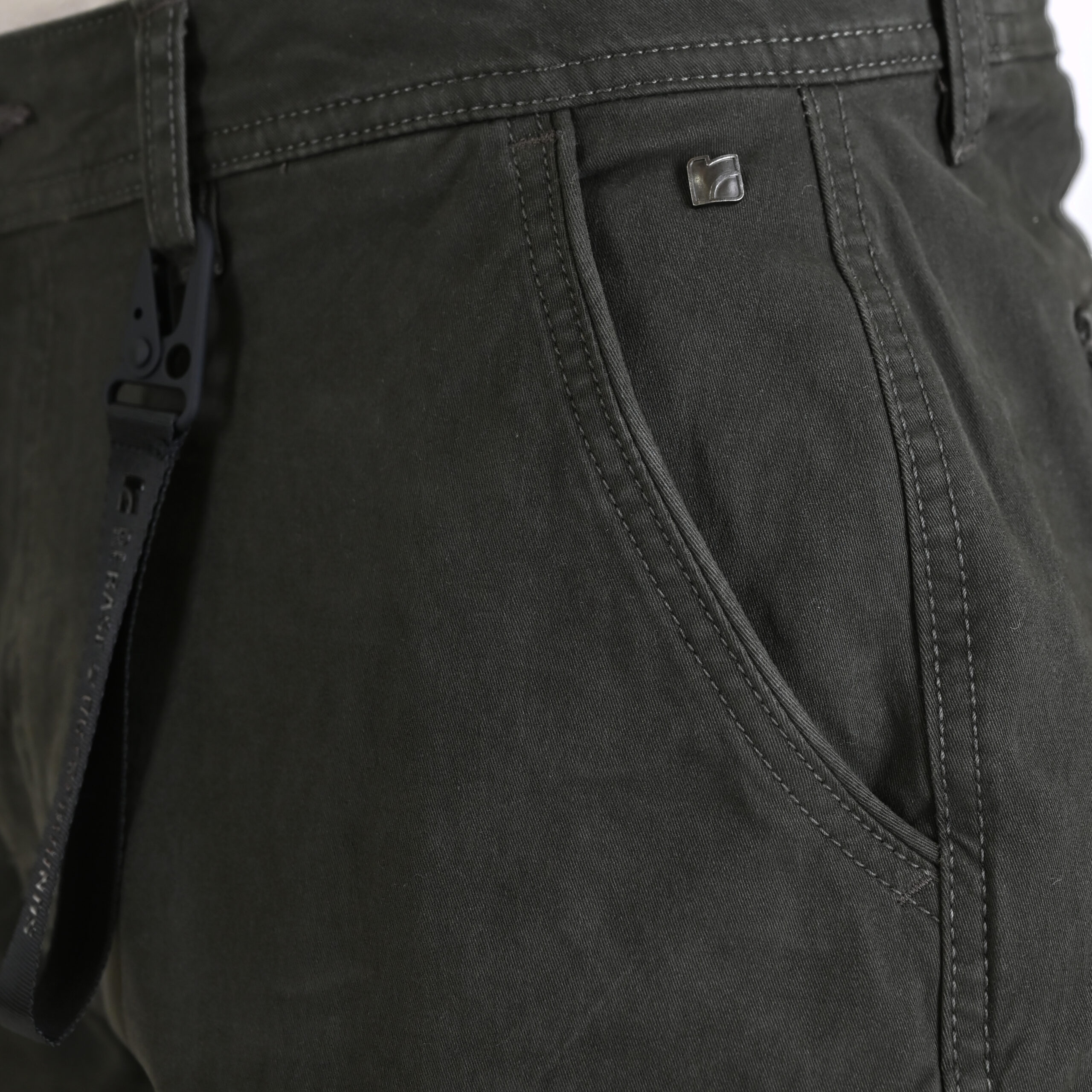262RCCP-4110 CARGO PANTS WITH ELASTIC TAPE ON HEM DK KHAKI - Image 6