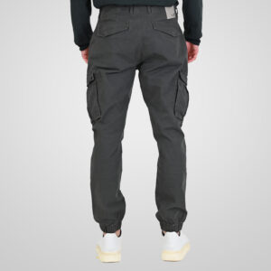 262RCCP-4110 CARGO PANTS WITH ELASTIC TAPE ON HEM SMOKE GREY - Image 4