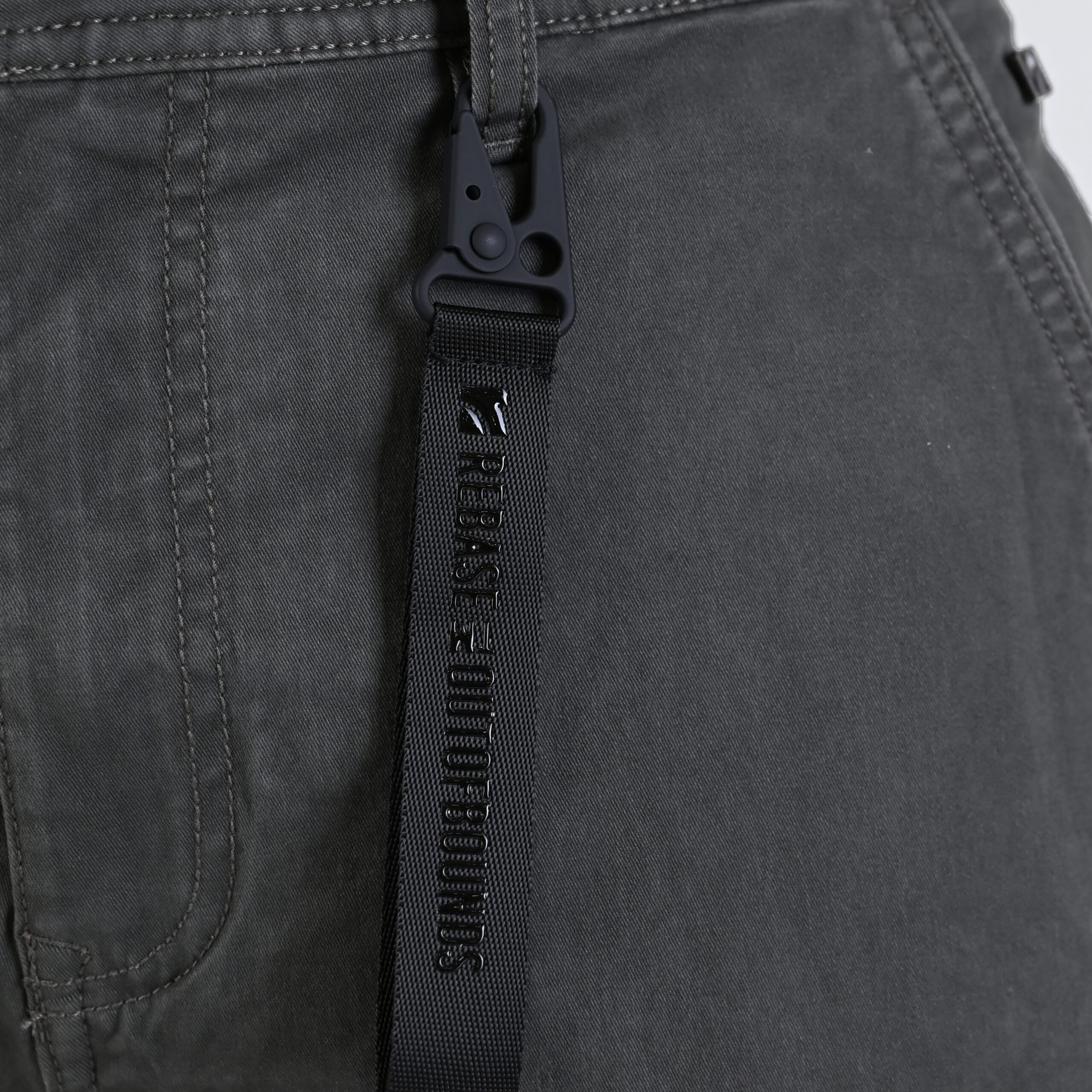 262RCCP-4110 CARGO PANTS WITH ELASTIC TAPE ON HEM SMOKE GREY - Image 5