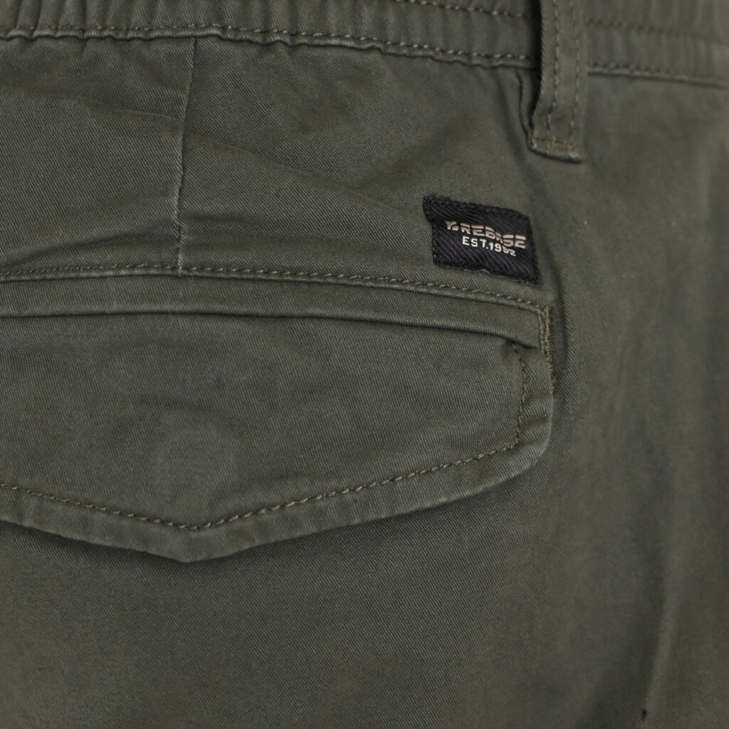 262RCCP-4139 CARGO PANTS WITH ELASTIC WAISTBAND AND HEM AUTUMN GREEN