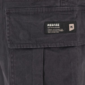 262RCCP-4139 CARGO PANTS WITH ELASTIC WAISTBAND AND HEM ANTHARCITE - Image 5