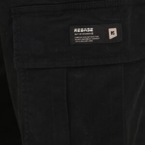 262RCCP-4139 CARGO PANTS WITH ELASTIC WAISTBAND AND HEM BLACK - Image 5