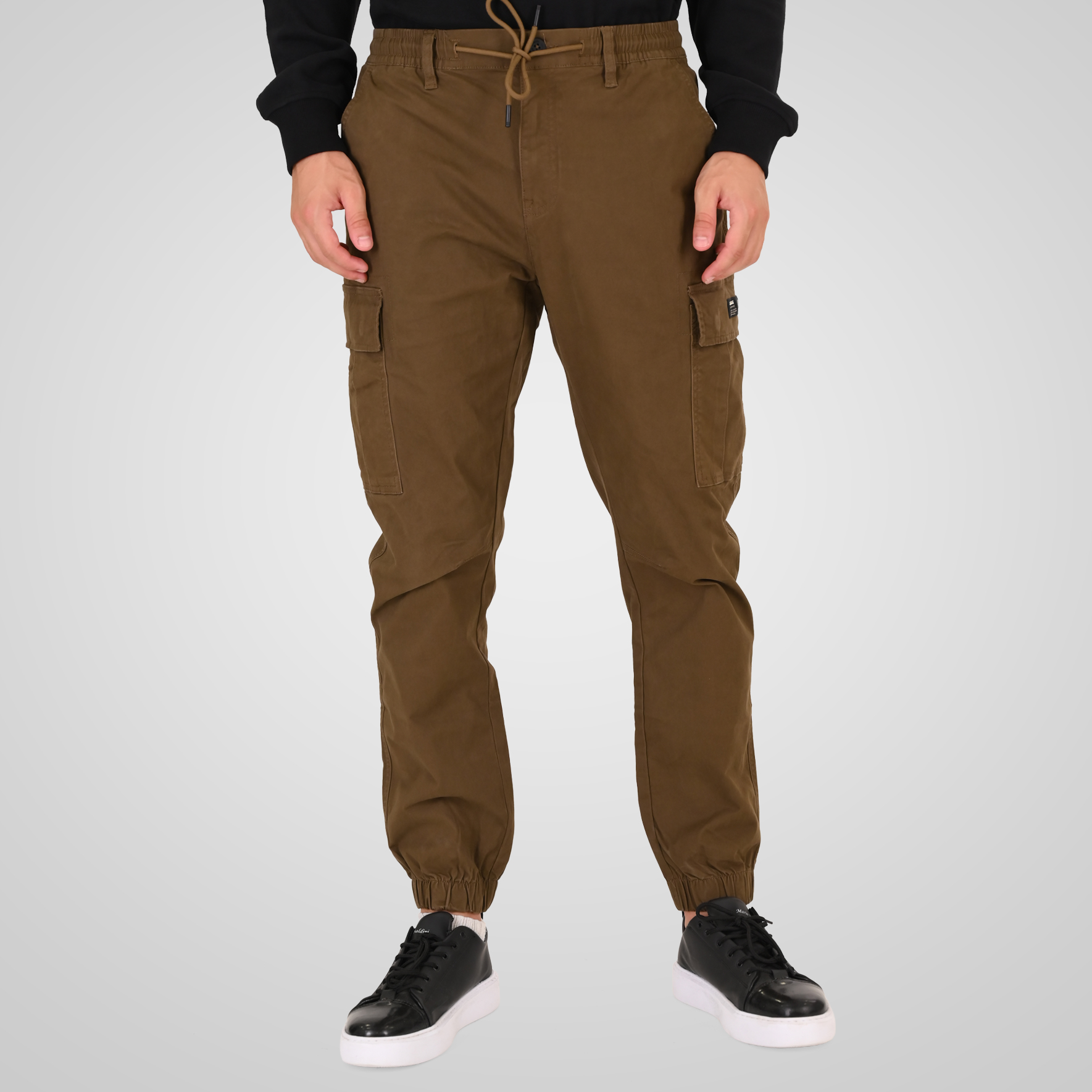262RCCP-4139 CARGO PANTS WITH ELASTIC WAISTBAND AND HEM CIGAR - Image 1