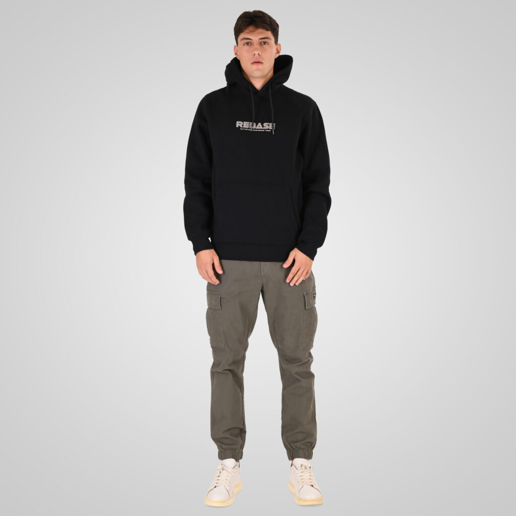 262RCCP-4139 CARGO PANTS WITH ELASTIC WAISTBAND AND HEM OLIVE