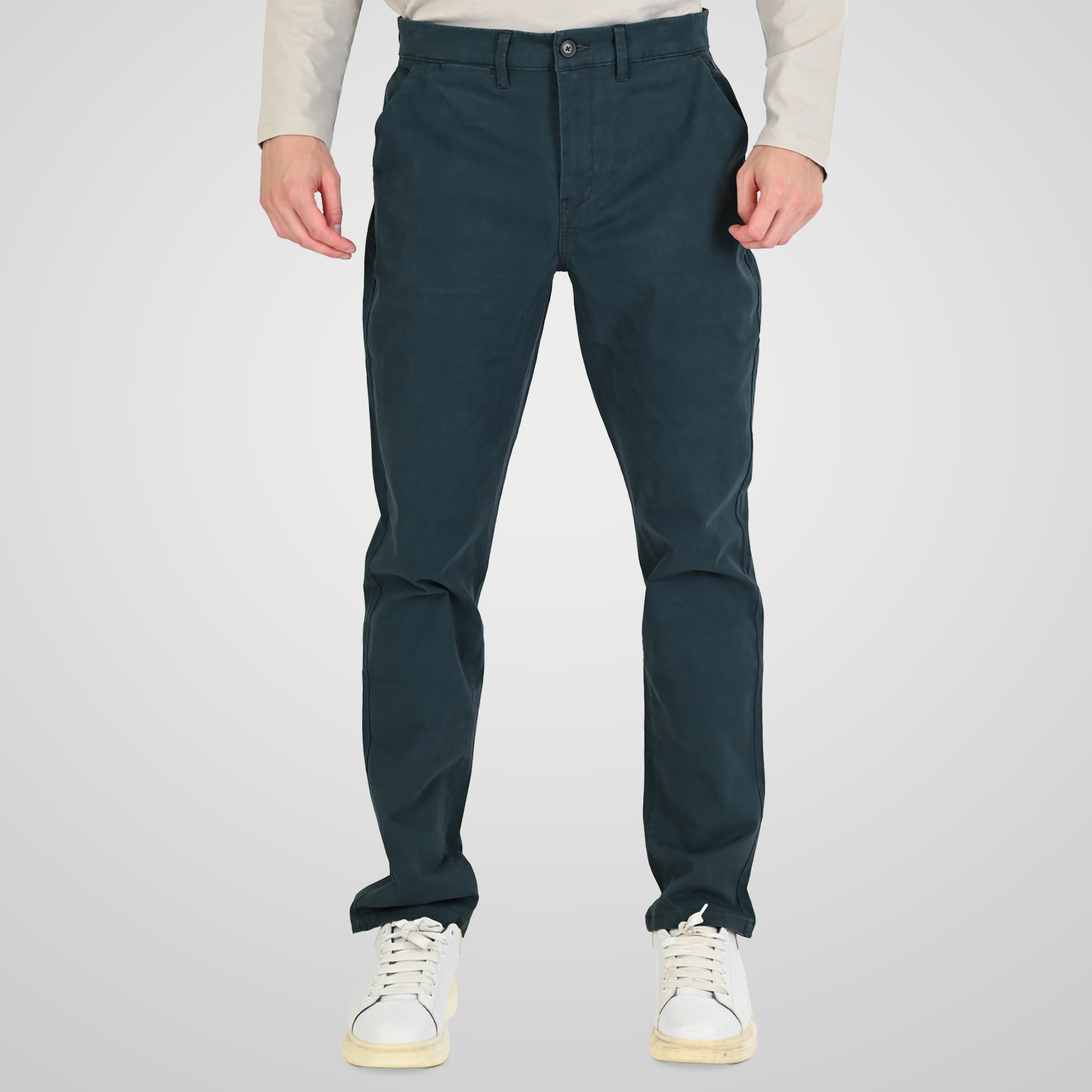 262RCP-4113 CHINOS PANTS DEEP FOREST - Image 1