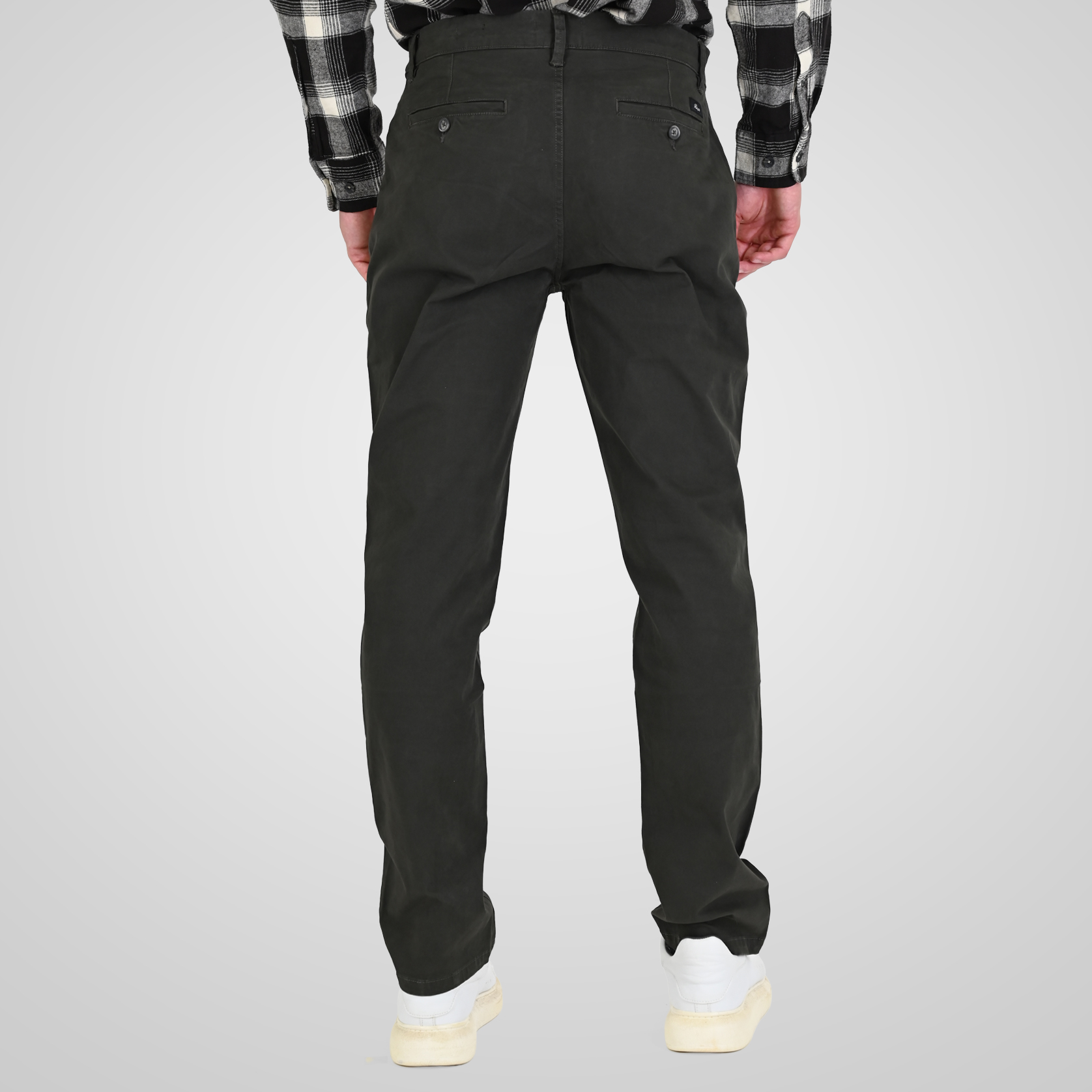 262RCP-4113 CHINOS PANTS DK KHAKI - Image 4