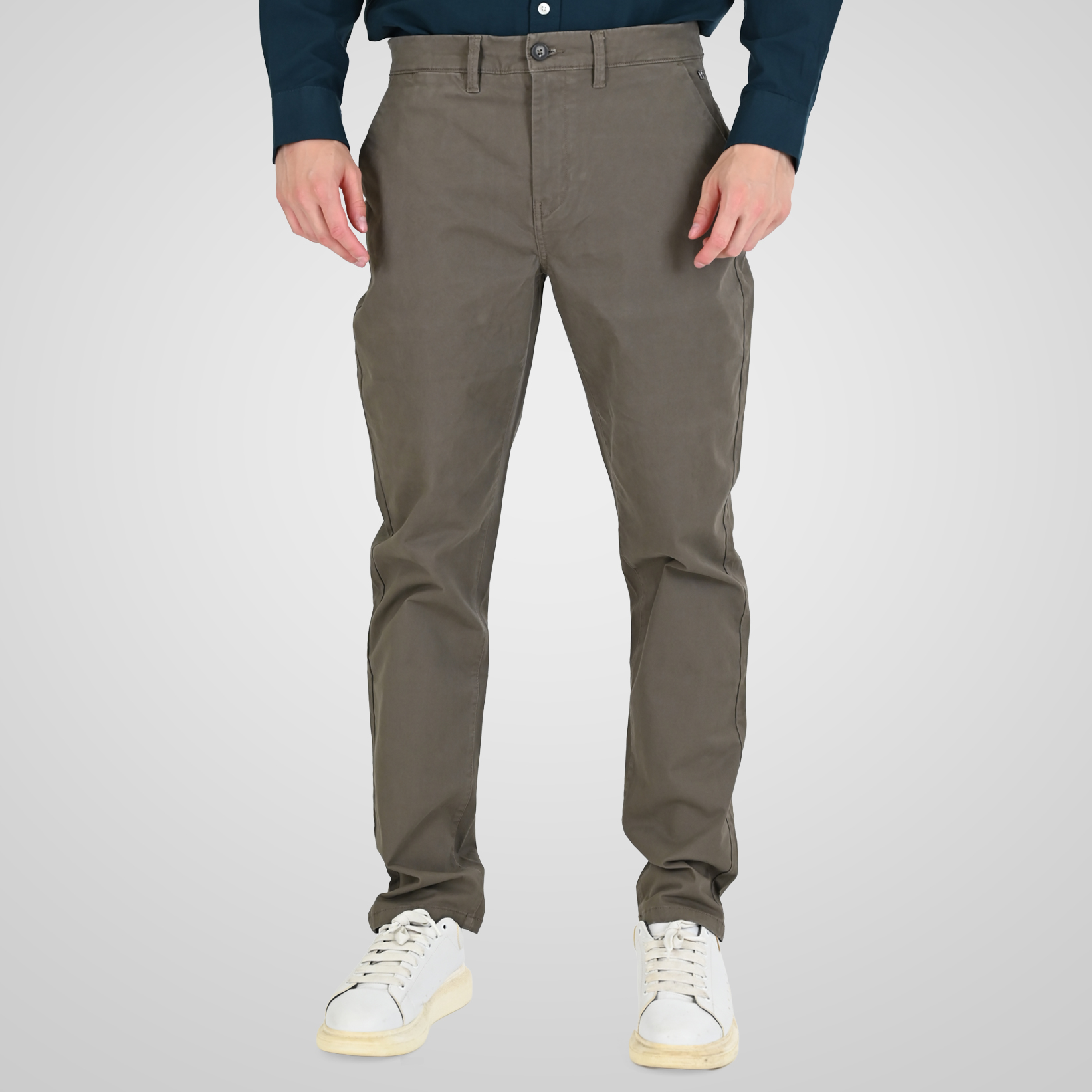 262RCP-4113 CHINOS PANTS FOG - Image 1