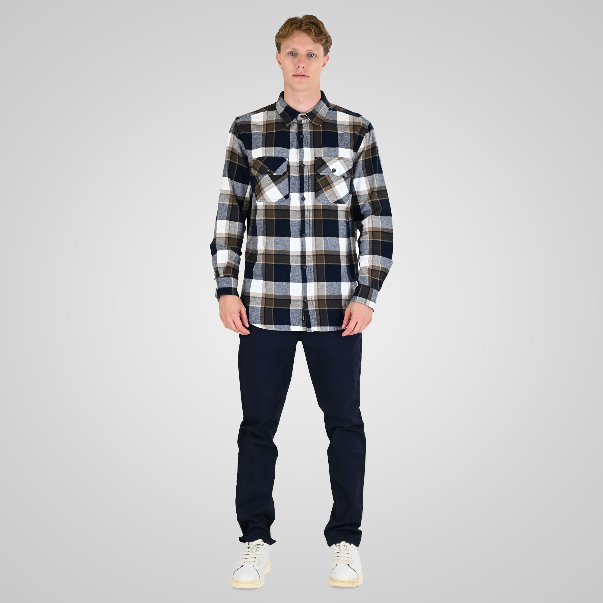 262RCP-4113 CHINOS PANTS NAVY - Image 2