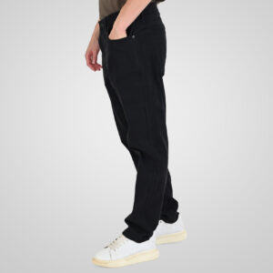 262RFP-4116 PANTS FIVE POCKET (TWILL FABRIC) BLACK - Image 3