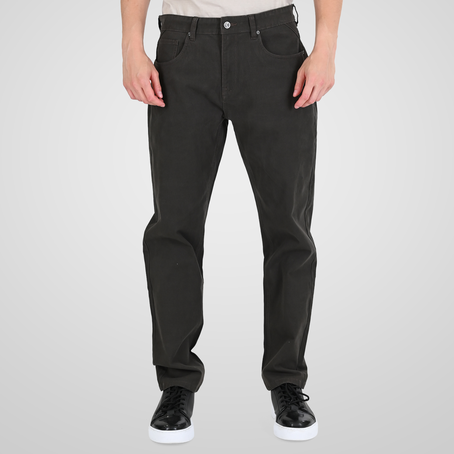 262RFP-4116 PANTS FIVE POCKET (TWILL FABRIC) SHADOW GREY - Image 1