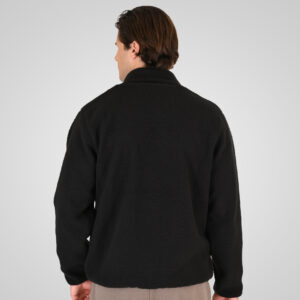 262RFT-7080 SHERPA FULL ZIP WITH PATCH CHEST POCKET BLACK - Image 4
