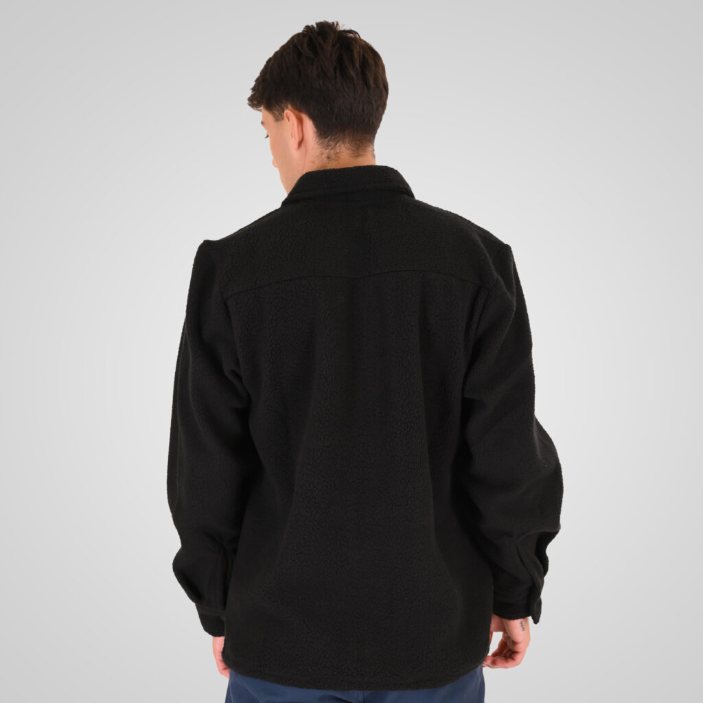 262RFT-7082 SHERPA OVERSHIRT WITH CHEST POCKETS BLACK