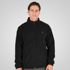 262RFT-7084 POLAR FLEECE FULL ZIP BLACK