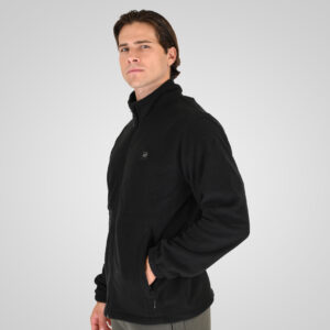 262RFT-7084 POLAR FLEECE FULL ZIP BLACK - Image 3